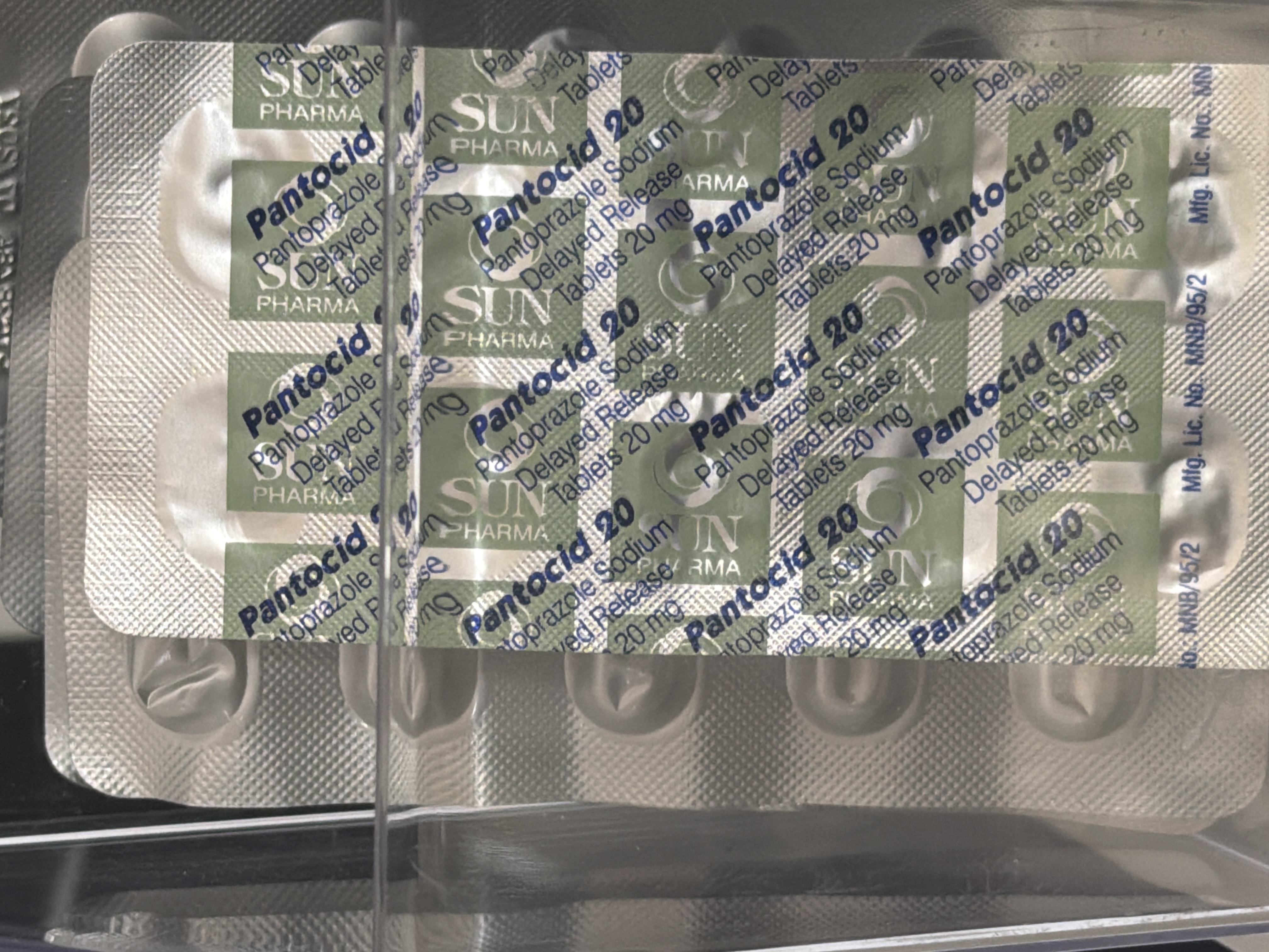 Pantoicd ဗိုက်နာပျောက်ဆေး  1 ကဒ်